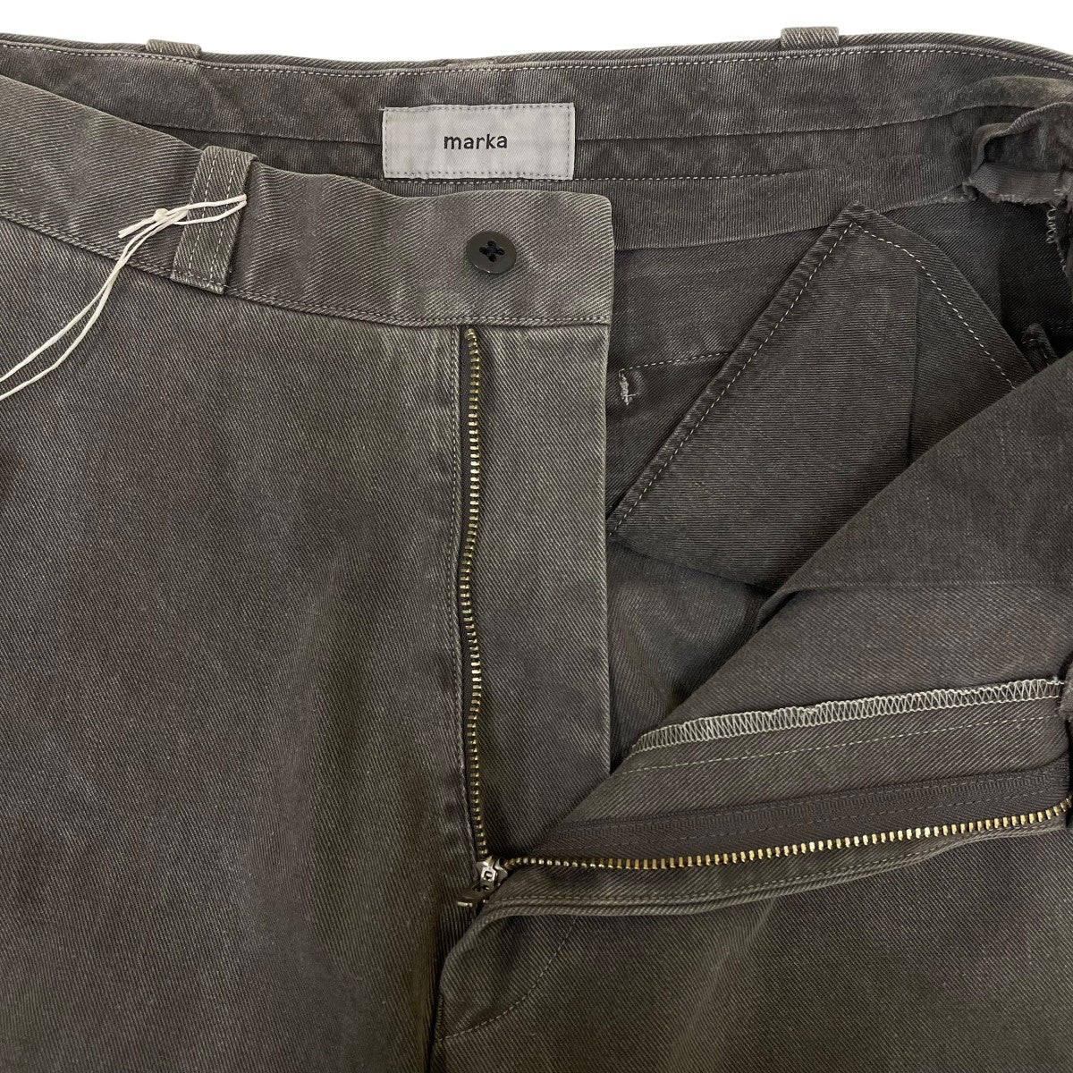 MARKA U．S．ARMY CHINO TROUSERS PIGMENT BLACKコットンパンツM24D05PT11C 古着・中古-4枚目のアイテム画像