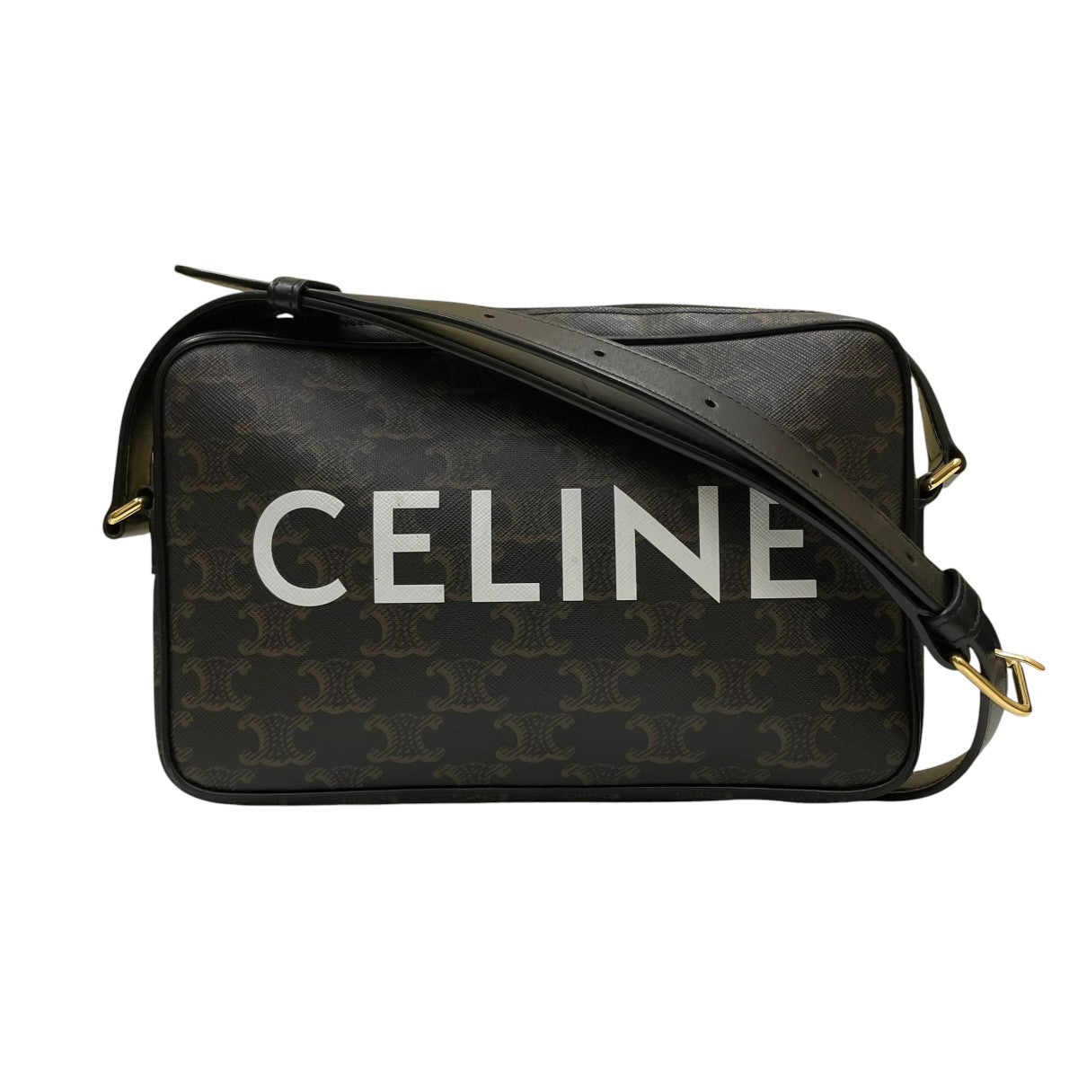 CELINE TRIOMPHE CANVASプリント入り ショルダーバッグ 古着・中古-1枚目のアイテム画像
