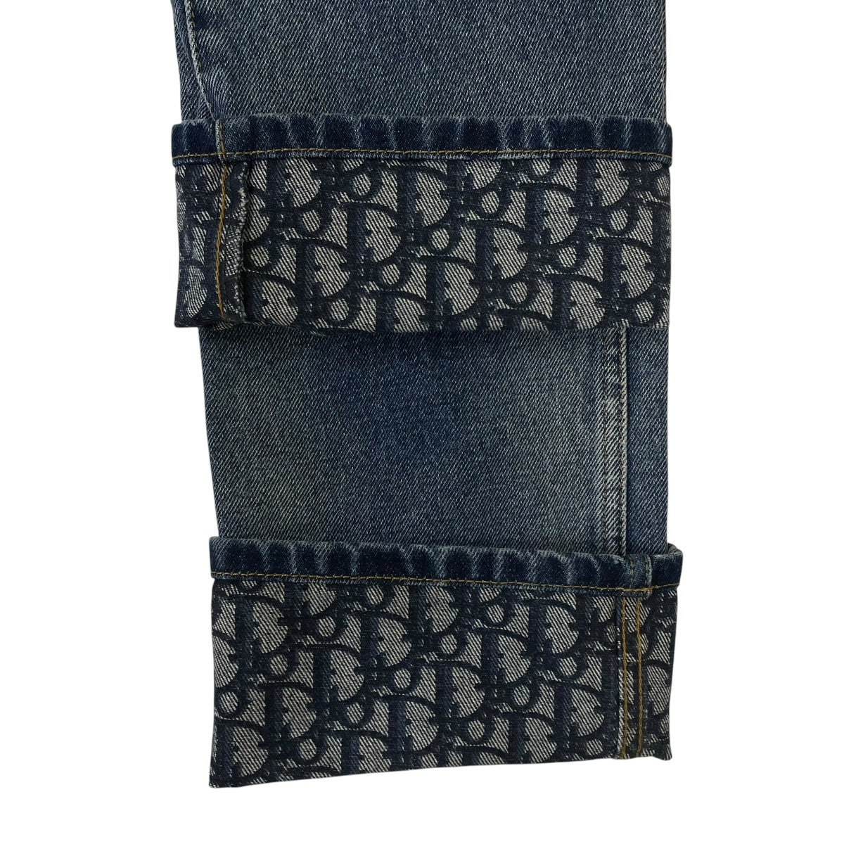 Christian Dior オブリーク コットンデニムパンツ ボーイフレンドジーンズディオール オブリーク柄 プリント デニムパンツ452P69A3377 古着・中古-5枚目のアイテム画像