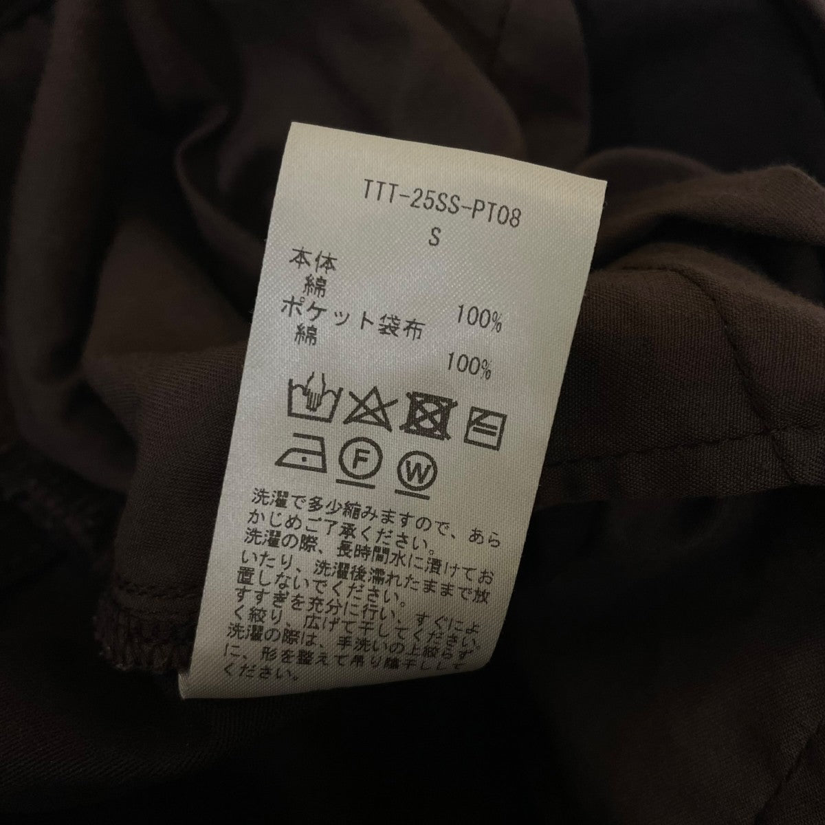 Work wide pantsコットンパンツTTT-25SS-PT08