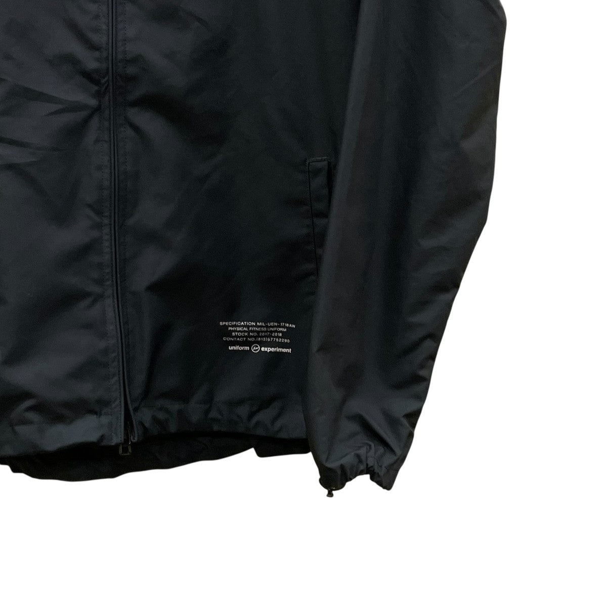 uniform experiment UEN PHYSICAL FITNESS HOOD BLOUSONフーデッドジャケットUE-178015 古着・中古-4枚目のアイテム画像