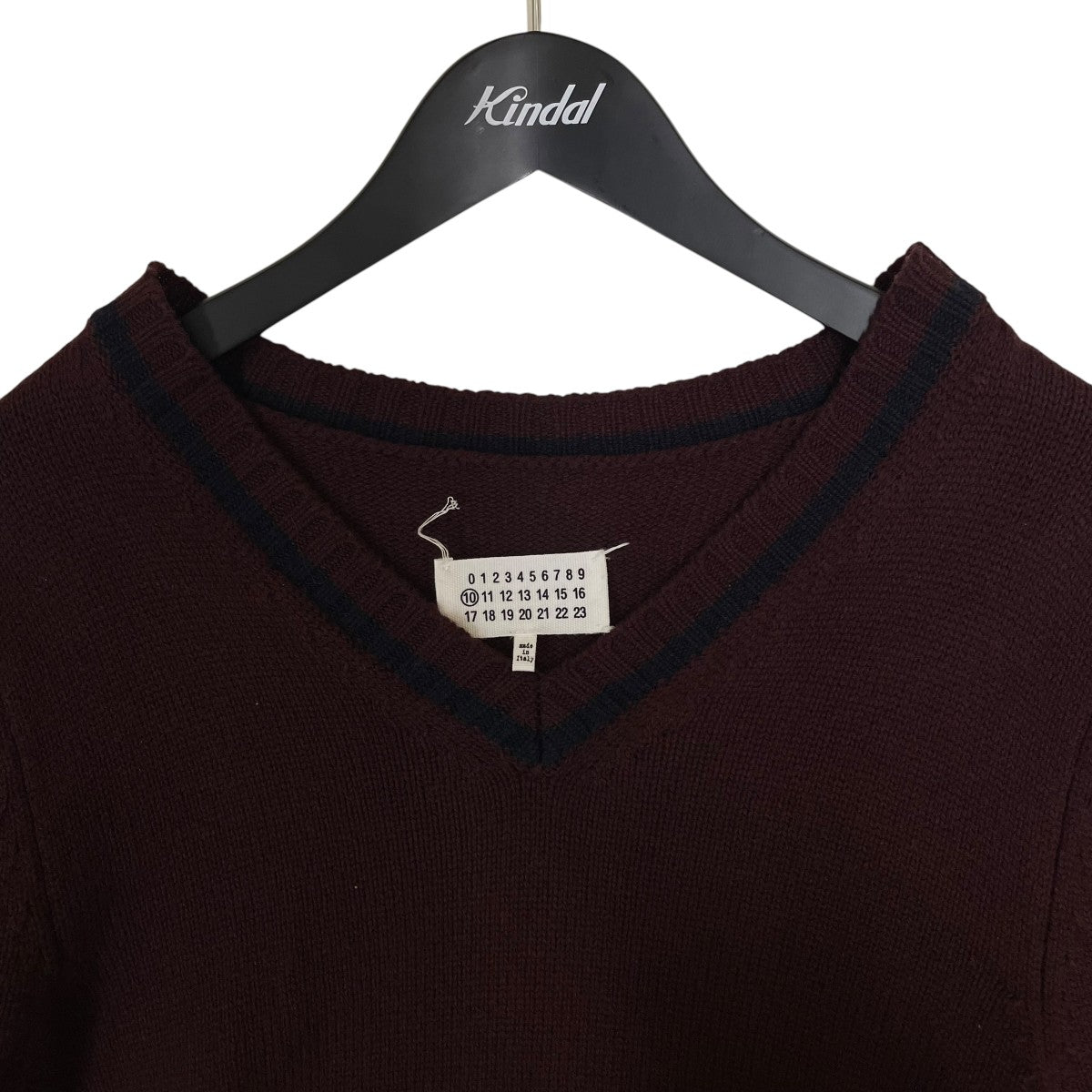 20AWSchool Boy Sweater スクールボーイセーターライン入り VネックニットS50GP0224