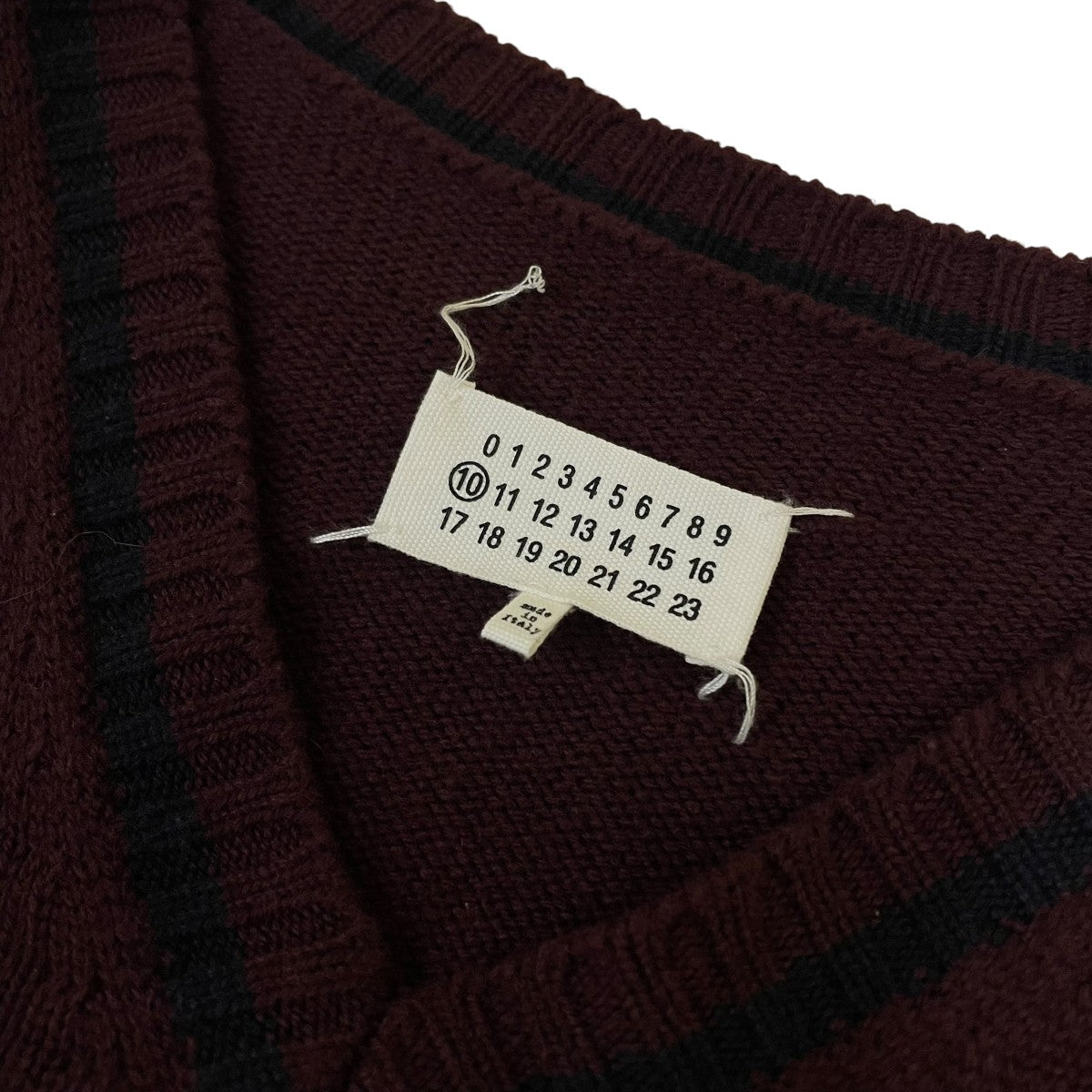 20AWSchool Boy Sweater スクールボーイセーターライン入り VネックニットS50GP0224