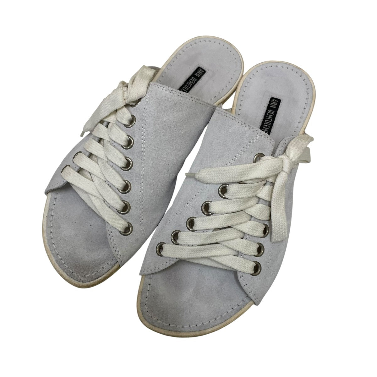 ANN DEMEULEMEESTER SCAMOSCIATO BIANCOサンダル081-4202-293-001 古着・中古-1枚目のアイテム画像
