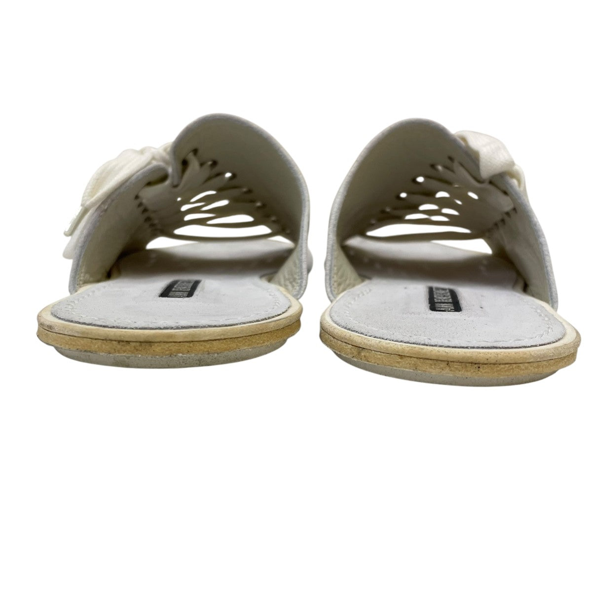 ANN DEMEULEMEESTER SCAMOSCIATO BIANCOサンダル081-4202-293-001 古着・中古-3枚目のアイテム画像