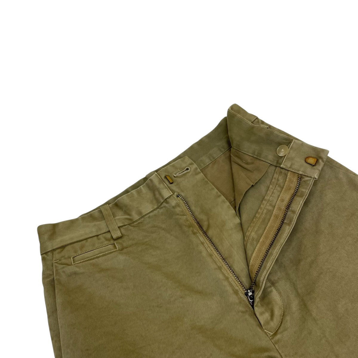 AURALEE PRODUCT DYED FINX CHINO NARROW PANTSコットンパンツA25AP04CP 古着・中古-3枚目のアイテム画像