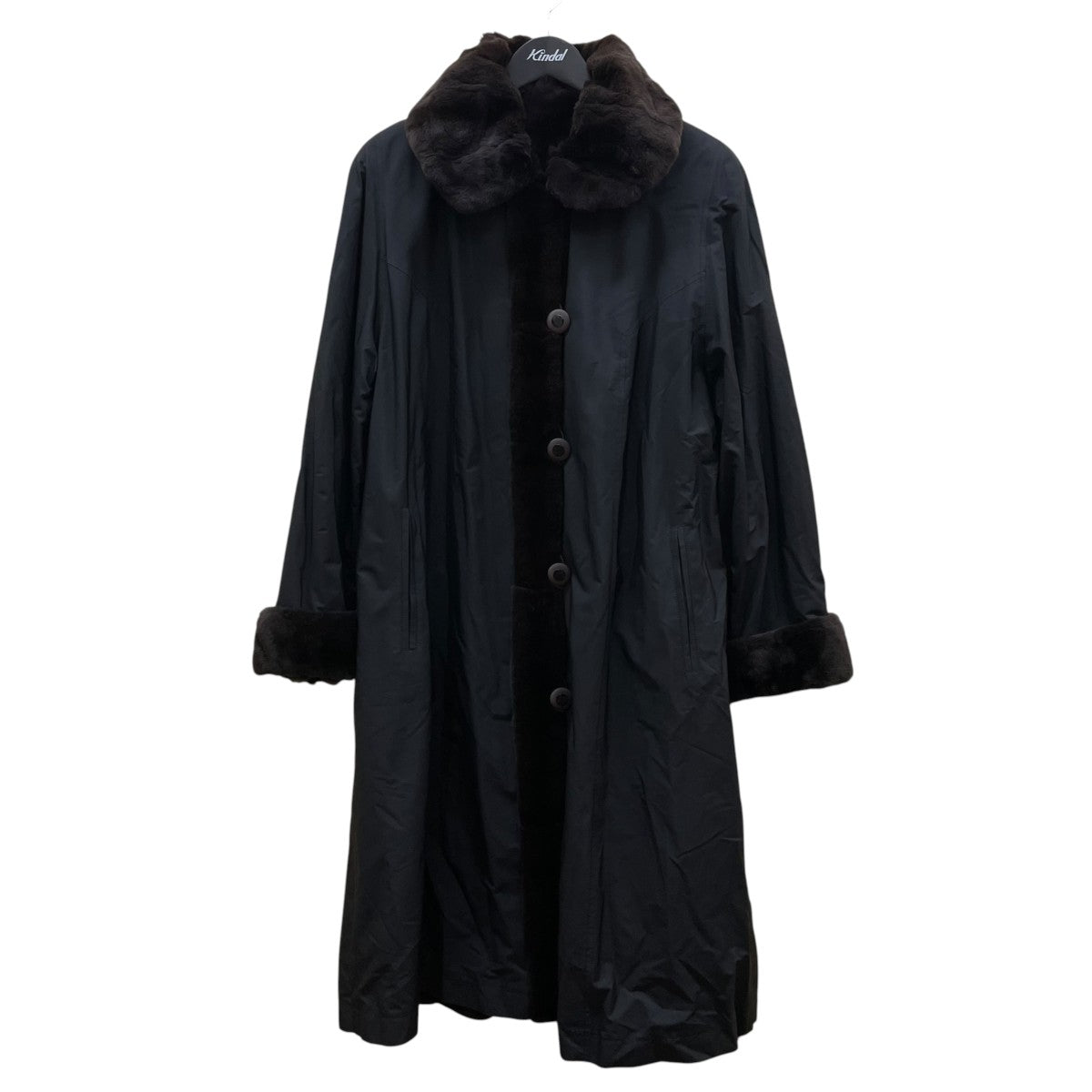 LINNANEN リバーシブルファーコート 古着・中古-3枚目のアイテム画像