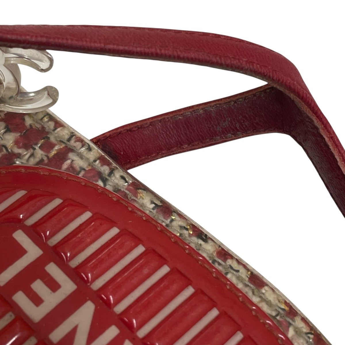 CHANEL ツイード加工 ココマーク クリアチェーン サンダル 古着・中古-8枚目のアイテム画像