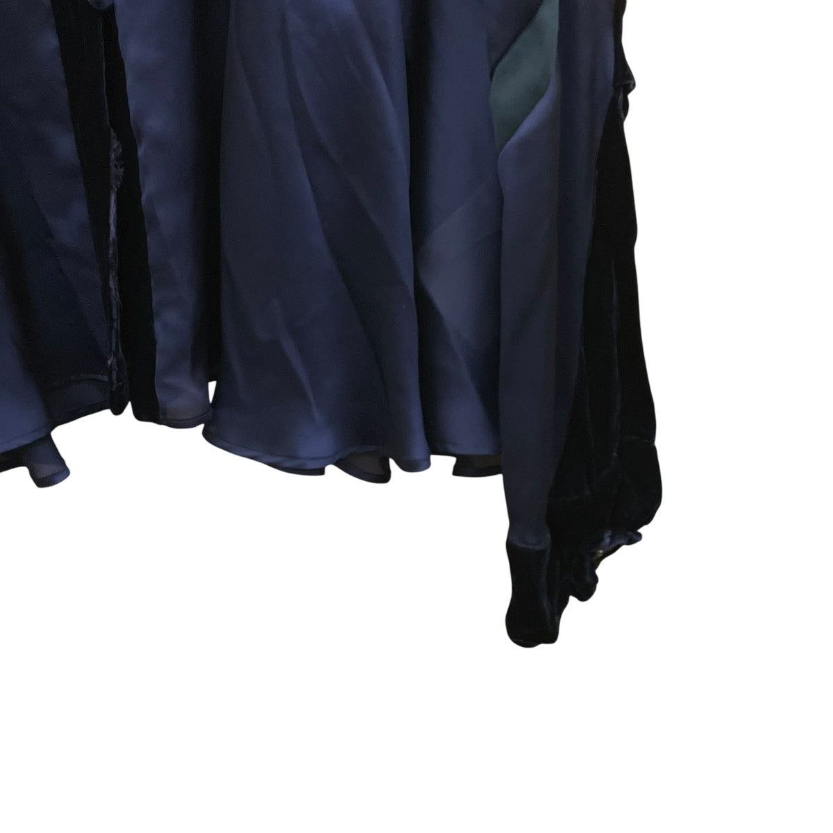 sacai(サカイ) ベロア サテン ドッキング長袖ブラウス18-04049 18
