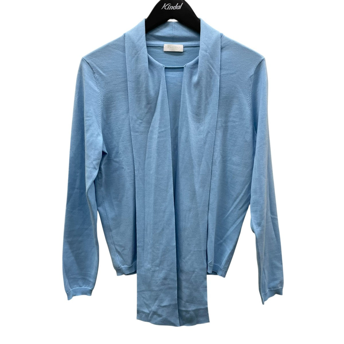 スーパーエクストラファインウール ボウタイプルオーバーロングスリーブカットソー11 02 34 02305