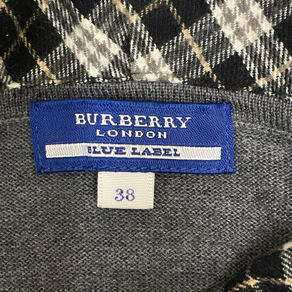 BURBERRY BLUE LABEL(バーバリーブルーレーベル) ウールニットジップ