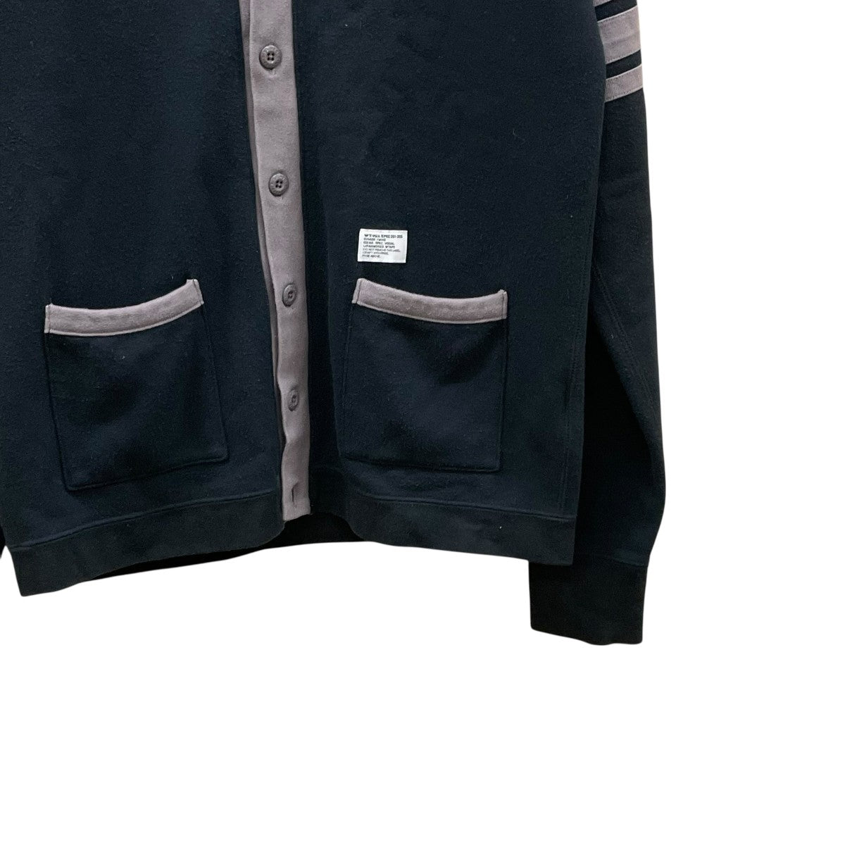 10AWSWEATER BUTTON ACRYカーディガン102ATDT-CSM12