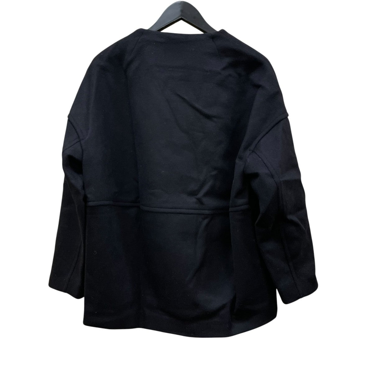 BALLSEY 25AWウールカシミヤビーバー ショートコクーンコートノーカラージャケット11-08-54-08401 古着・中古-2枚目のアイテム画像