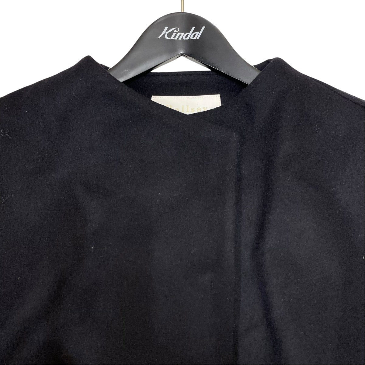 BALLSEY 25AWウールカシミヤビーバー ショートコクーンコートノーカラージャケット11-08-54-08401 古着・中古-3枚目のアイテム画像