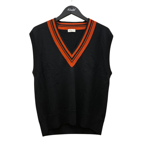dries van noten 中綿ベスト DRIES VAN NOTEN(ドリスヴァンノッテン) ニットベスト ブラック サイズ