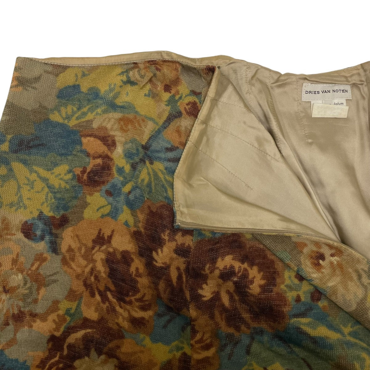 DRIES VAN NOTEN 花柄スカート 古着・中古-4枚目のアイテム画像