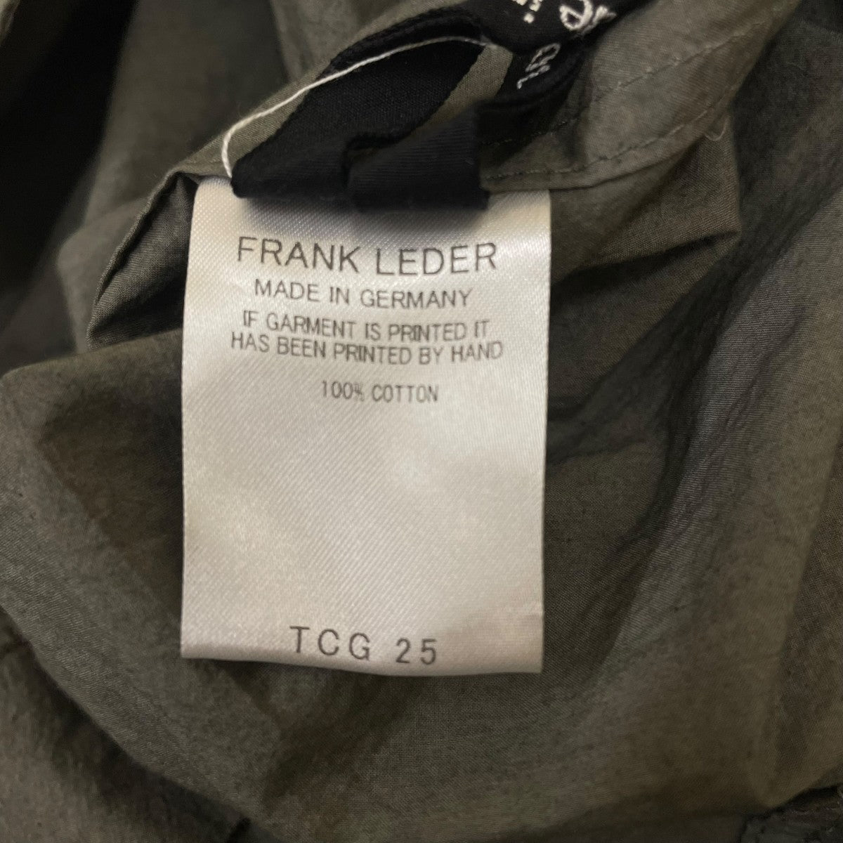 FRANK LEDER Triple Washed Cotton Shirt Jacketコットンジャケット0212033 古着・中古-5枚目のアイテム画像