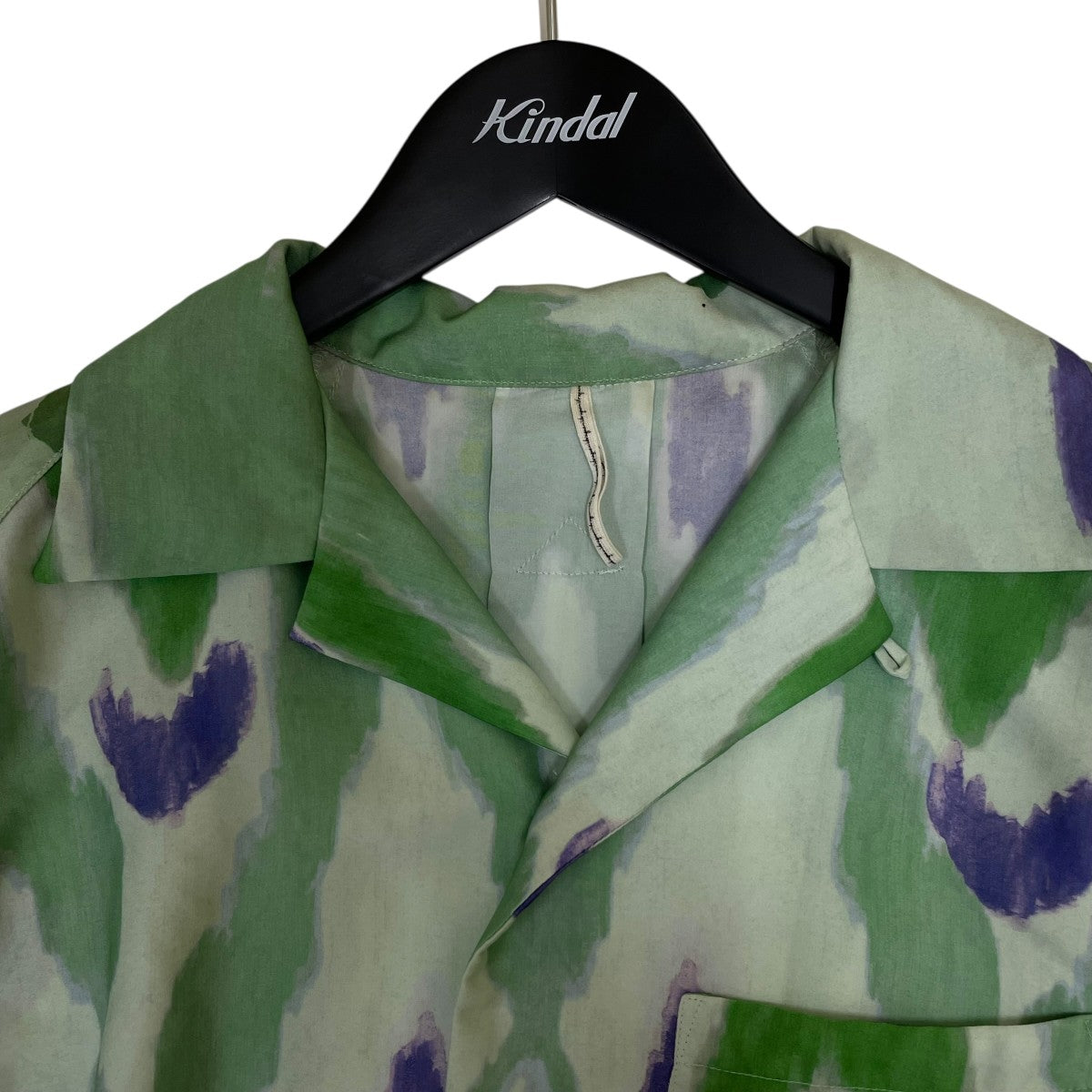 ペイティングタッチ 花柄プリント オープンカラーシャツ 半袖シャツ2333231