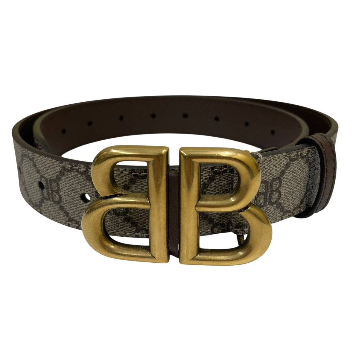 BALENCIAGA×GUCCI BBロゴレザーベルト680456 古着・中古-1枚目のアイテム画像