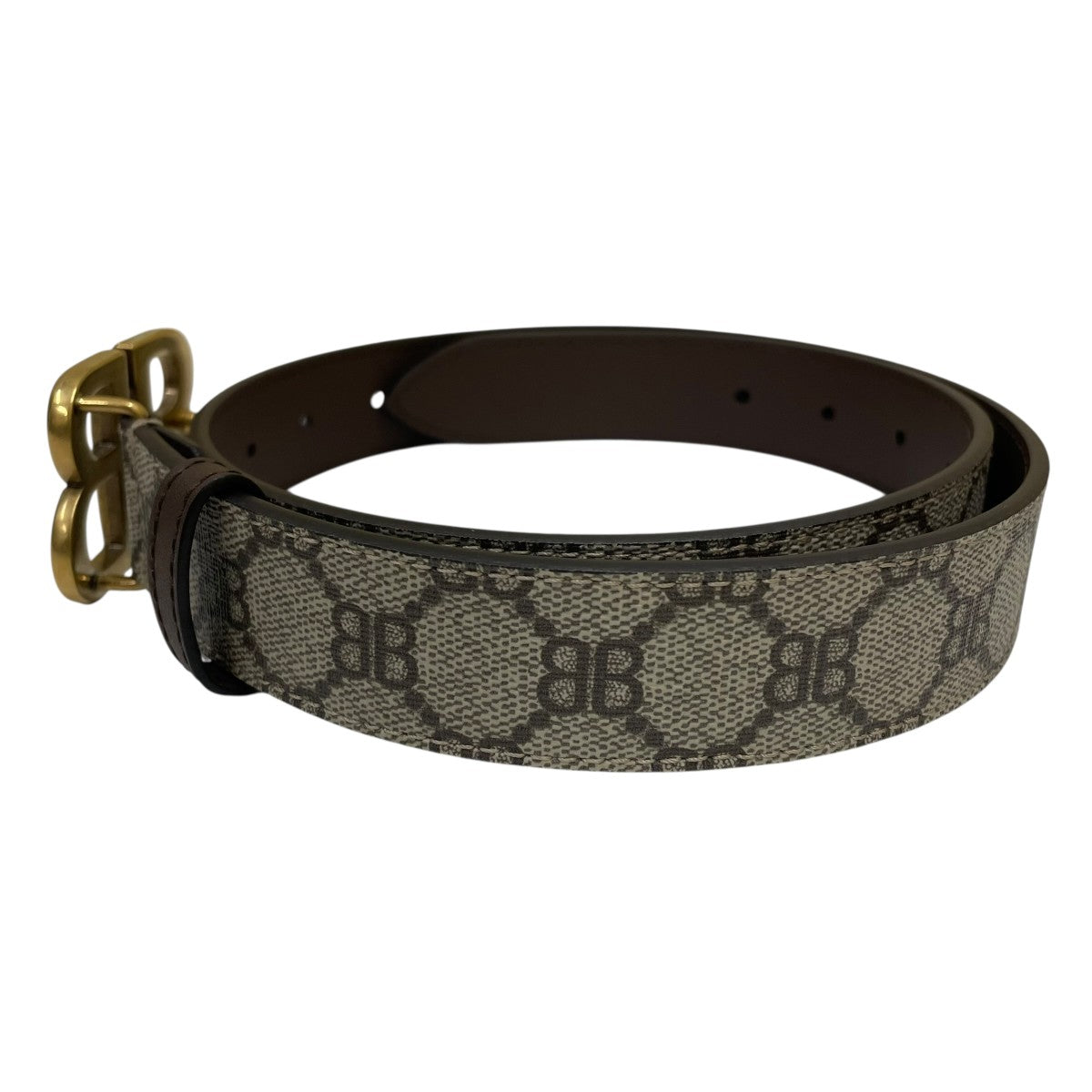 BALENCIAGA×GUCCI BBロゴレザーベルト680456 古着・中古-2枚目のアイテム画像
