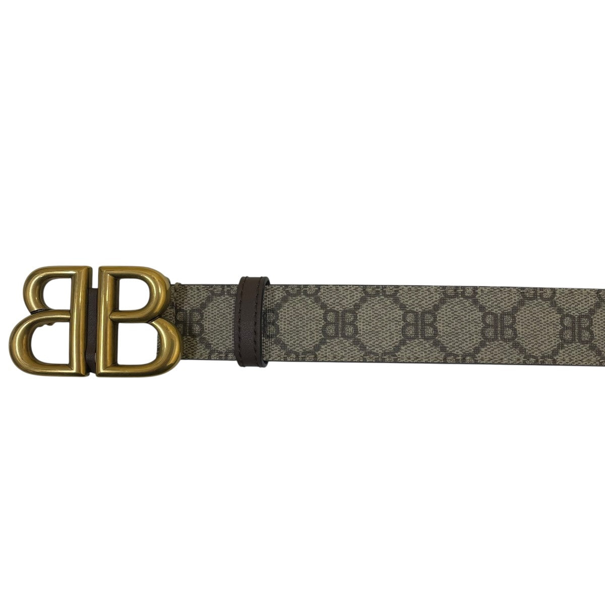 BALENCIAGA×GUCCI BBロゴレザーベルト680456 古着・中古-3枚目のアイテム画像