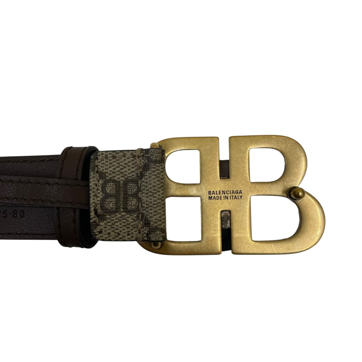 BALENCIAGA×GUCCI BBロゴレザーベルト680456 古着・中古-5枚目のアイテム画像