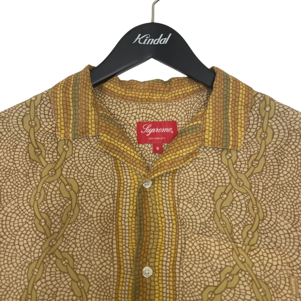 Supreme(シュプリーム) MOSAIC SILK S S SHIRTオープンカラーシャツ
