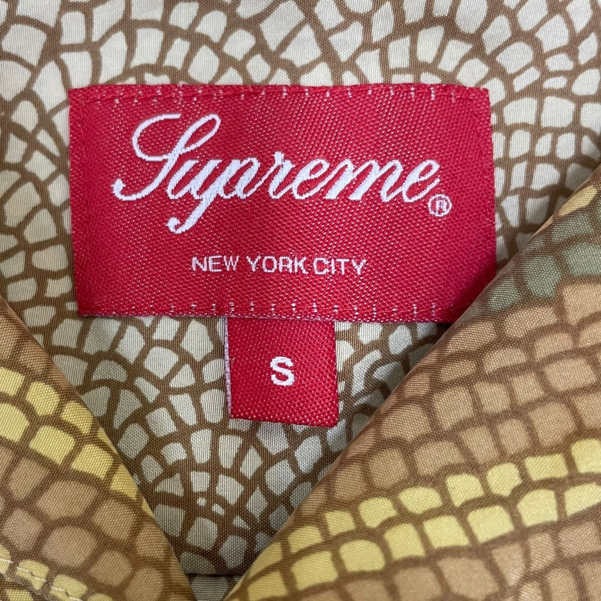 Supreme(シュプリーム) MOSAIC SILK S S SHIRTオープンカラーシャツ