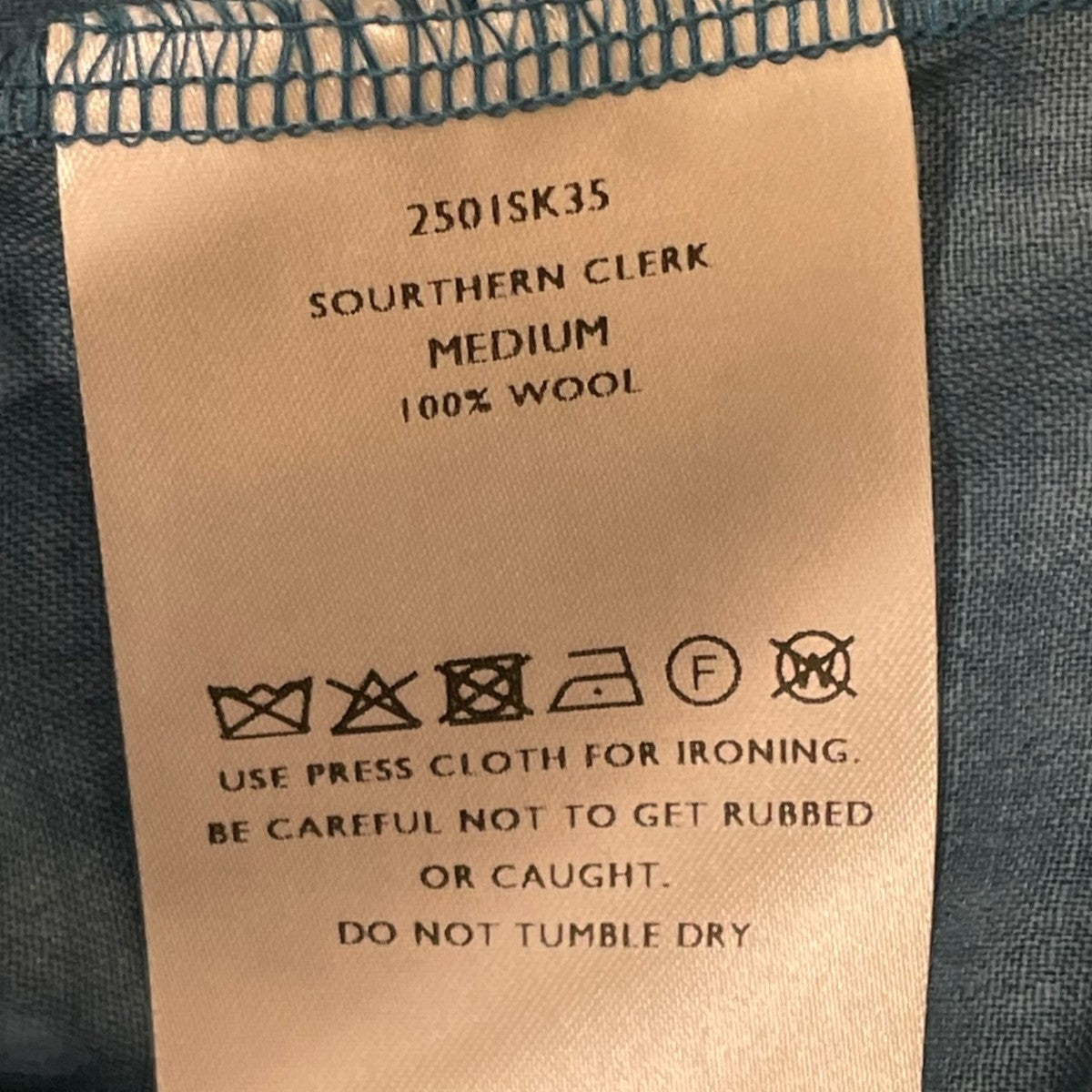 SHINYA KOZUKA 25SSSOURTHERN CLERK長袖シャツ2501SK35 古着・中古-5枚目のアイテム画像