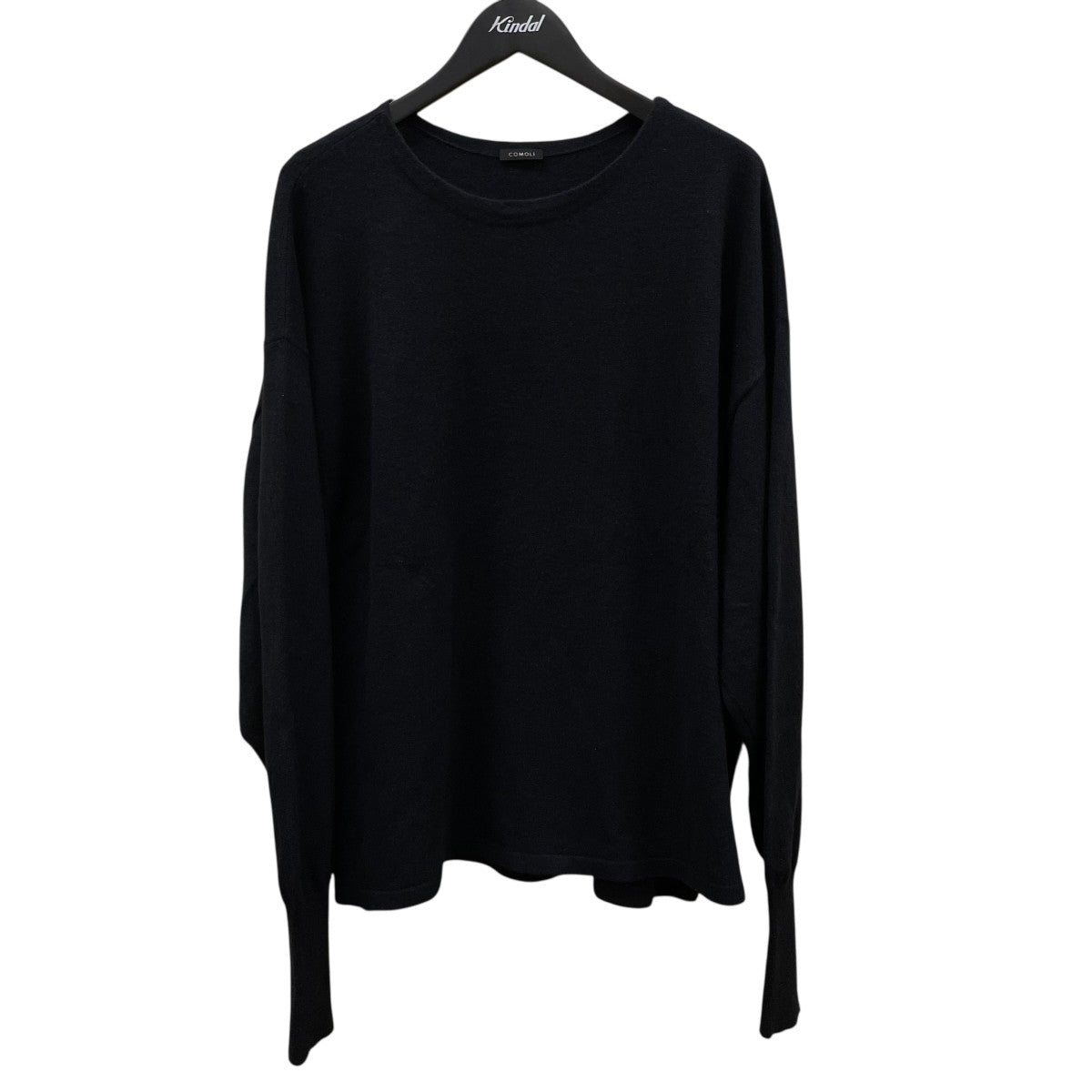 COMOLI(コモリ) ウール和紙 コモリニットX01 06007 X01 06007 ネイビー