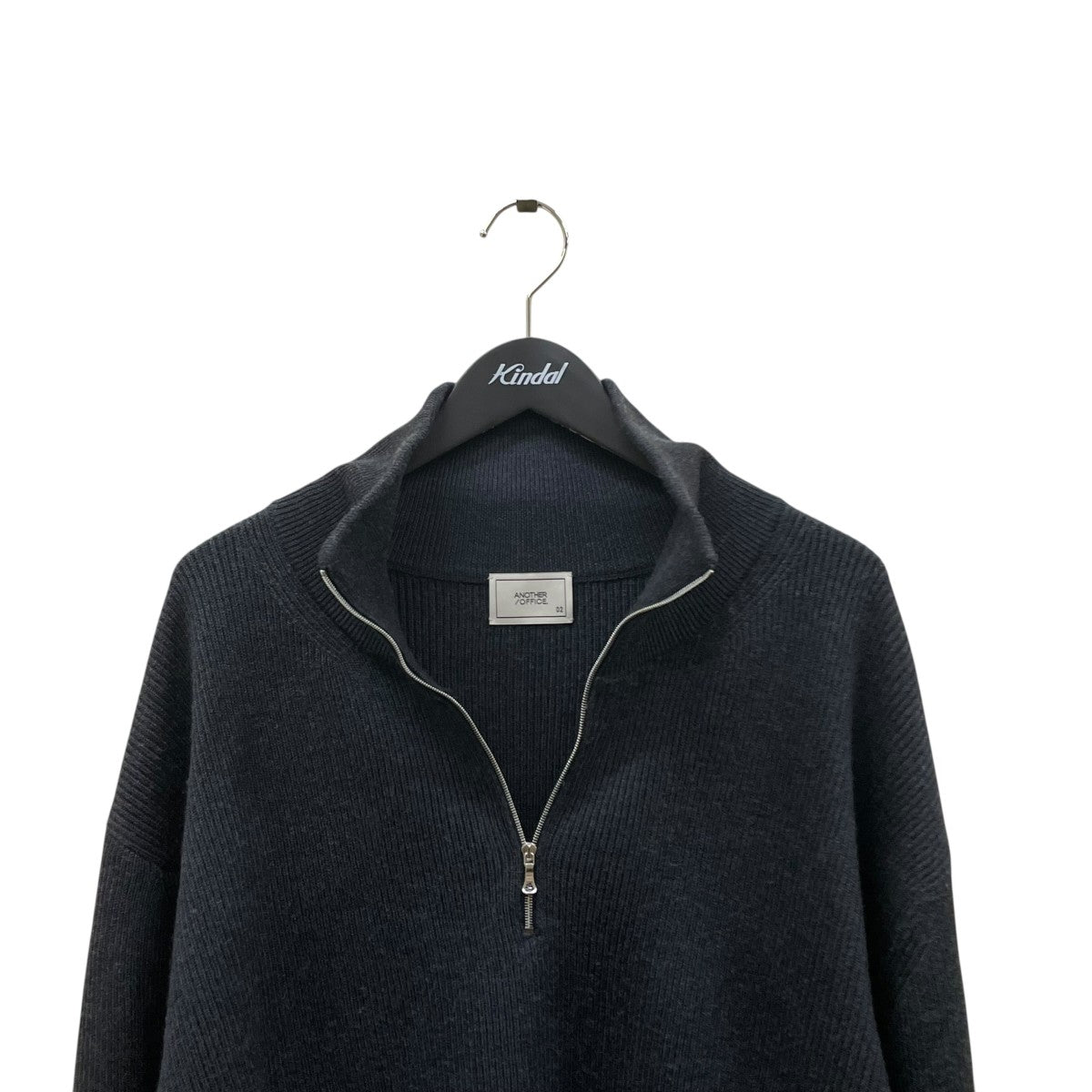ANOTHER OFFICE Volume Half Zip-up KnitハーフジップニットAOEFKN006CH 古着・中古-3枚目のアイテム画像