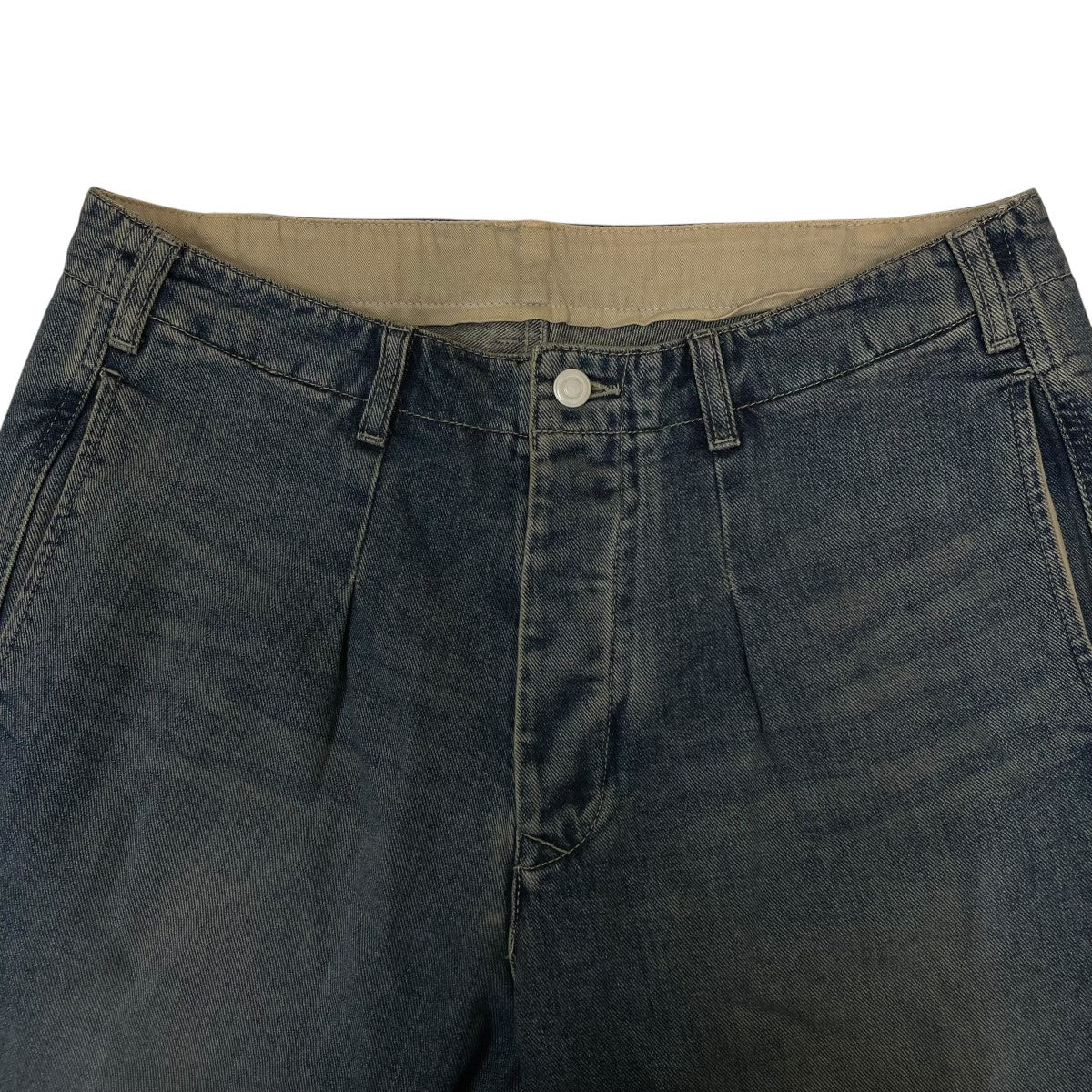 ANOTHER OFFICE One-Tuck Denim PantsデニムパンツAOEFDN003ID 古着・中古-3枚目のアイテム画像