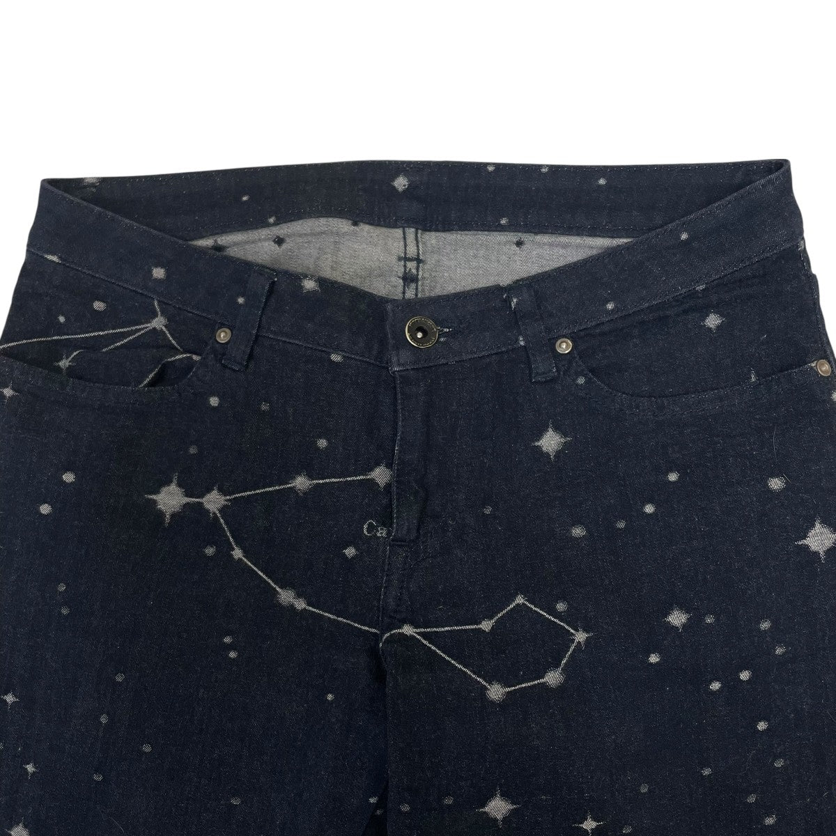 ISSEY MIYAKE コットン星座ジャガードストレッチデニムパンツスキニーデニムパンツIM41FF530 古着・中古-3枚目のアイテム画像