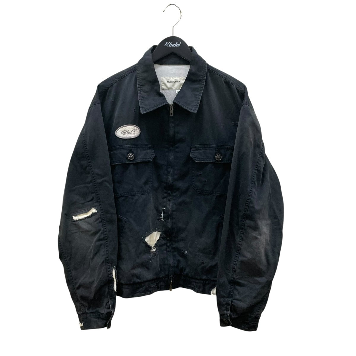 anachronorm(アナクロノーム) 26SSREMAKED TIMEWORN WORK JACKETジップ