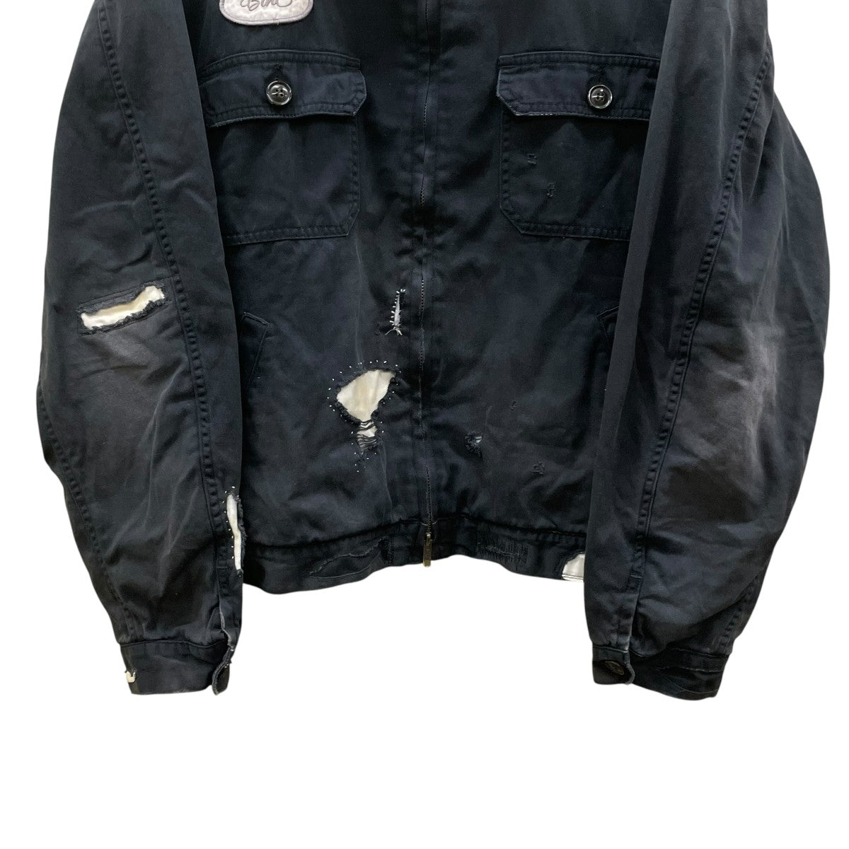 anachronorm(アナクロノーム) 26SSREMAKED TIMEWORN WORK JACKETジップ