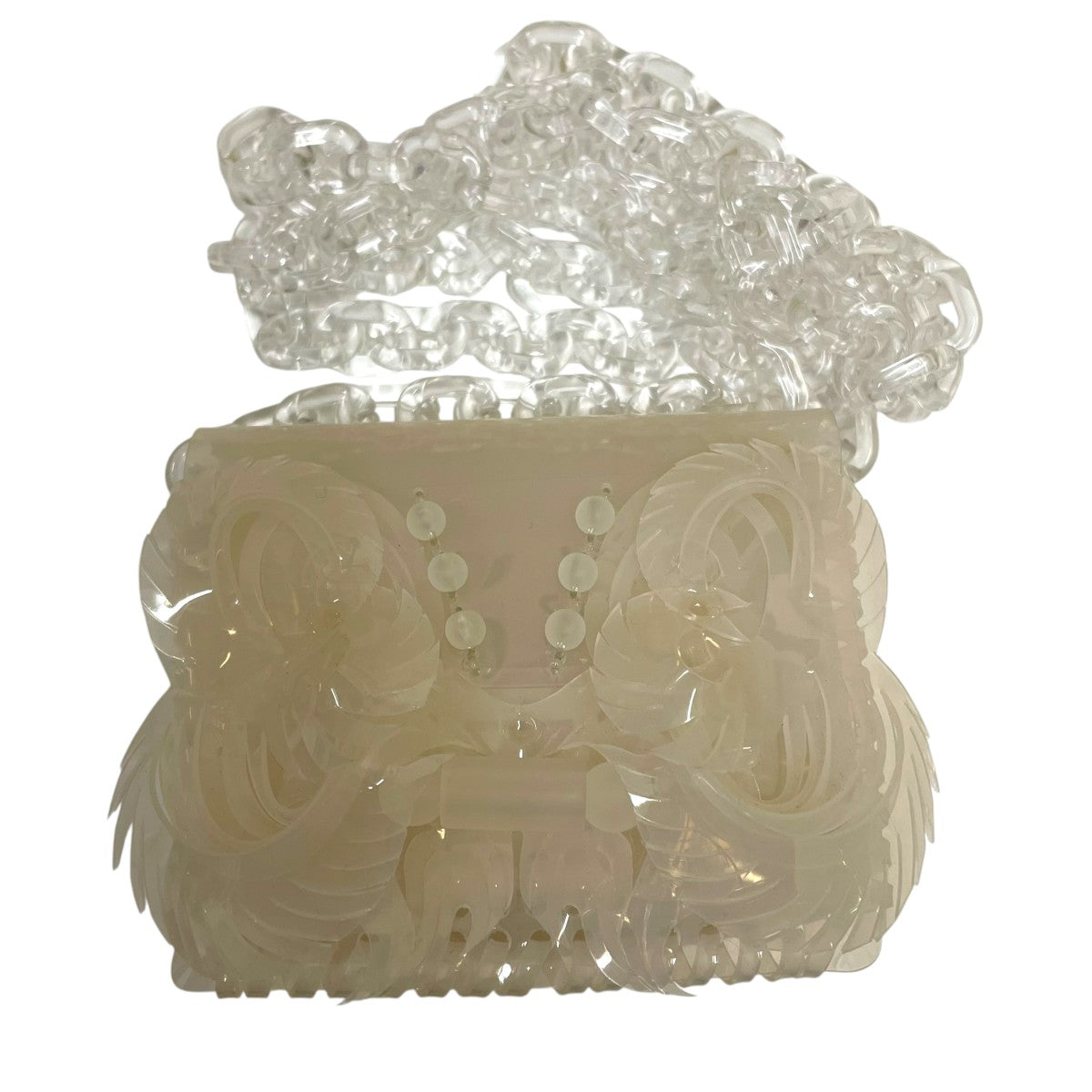 mame kurogouchi Transparent Sculptural Micro Chain BagショルダーバッグMM15-AC097SS 古着・中古-1枚目のアイテム画像
