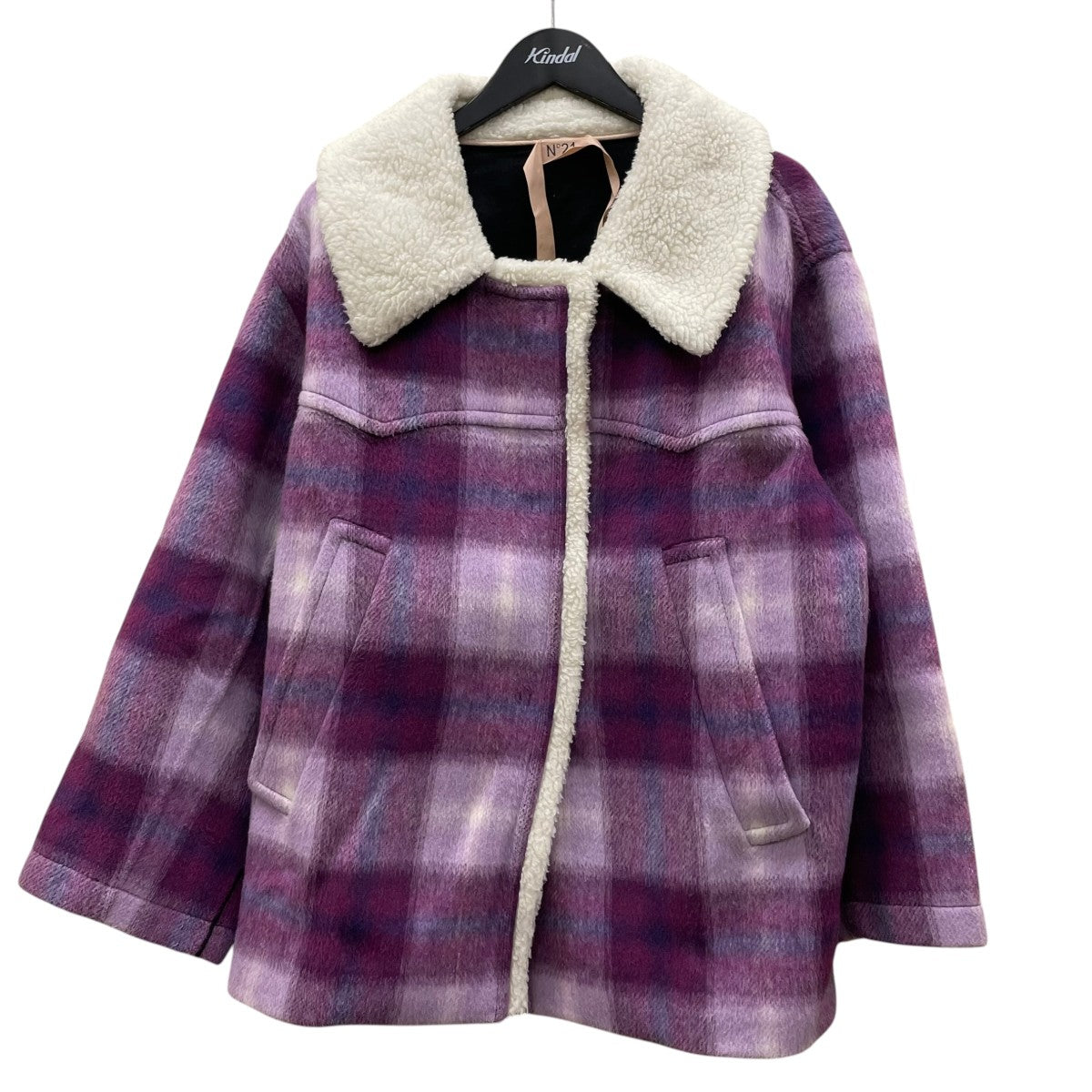 N°21 21AWチェック柄 ハーフコート21AW 0011 3097 古着・中古-1枚目のアイテム画像