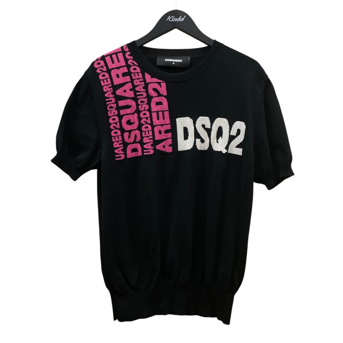 DSQUARED2 ロゴグラフィック 半袖ニットS71HA0893 古着・中古-1枚目のアイテム画像