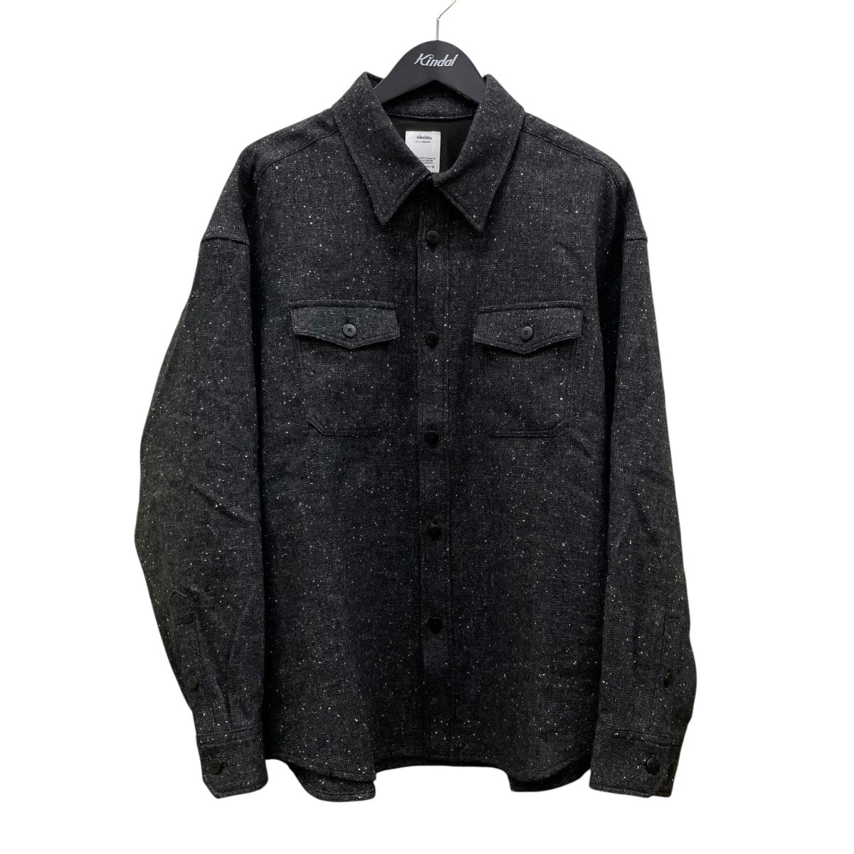 VISVIM 25SSLUMBER TWEED L S長袖シャツ ネップ生地 スペックル ジャケット0125205011013 古着・中古-1枚目のアイテム画像