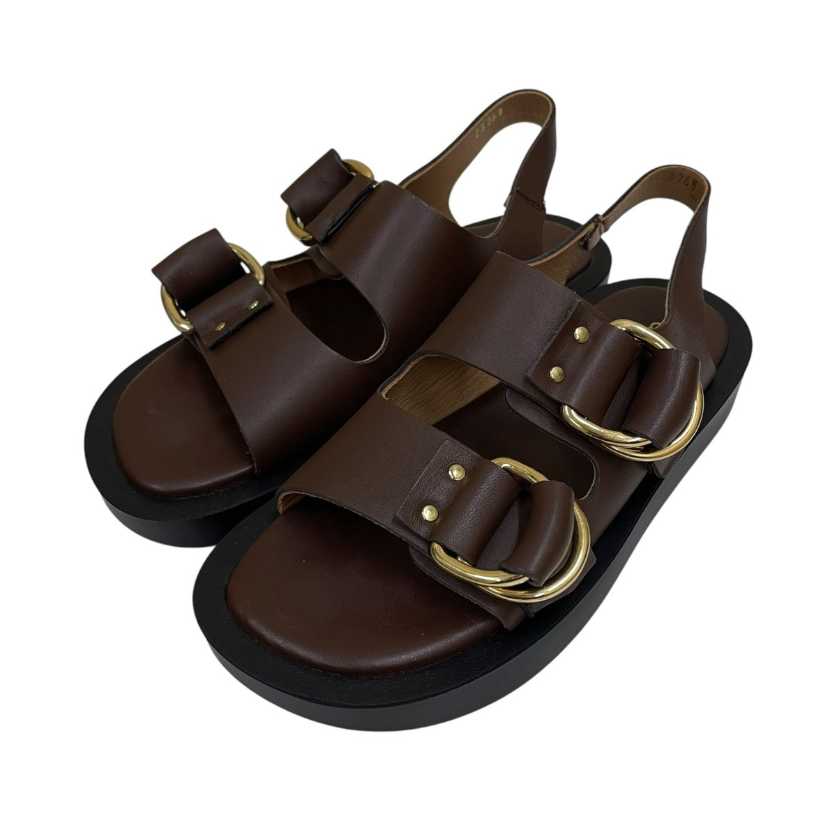 Caminando DOUBLE RING PLATFORM SANDALSダブルリングプラットフォームサンダル2326W 古着・中古-1枚目のアイテム画像