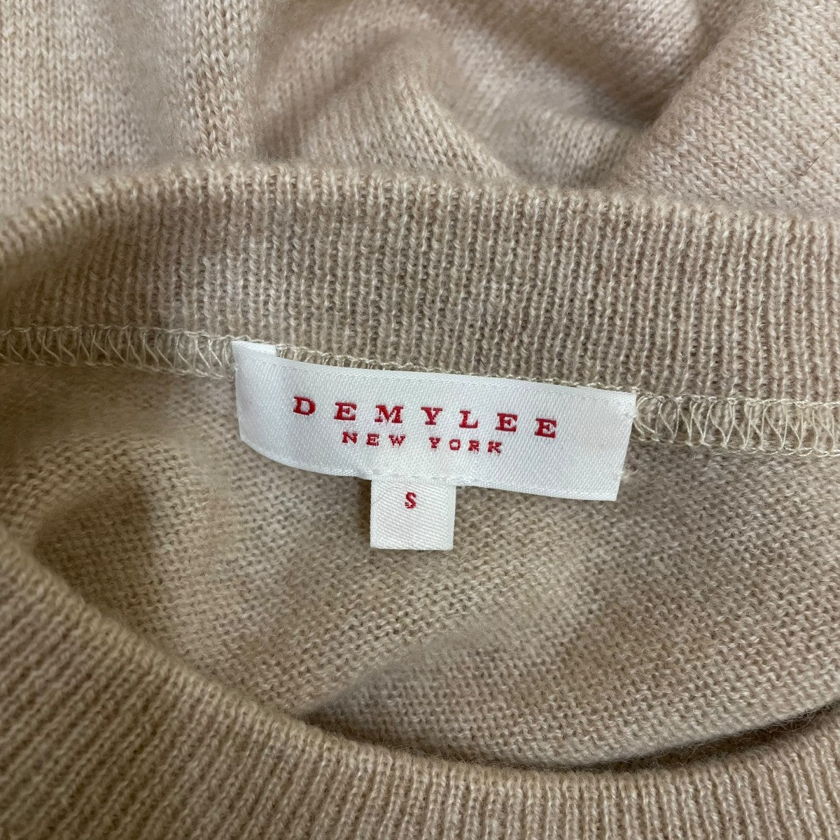 DEMYLEE カシミヤ100％ チュニックニット クルーネック3410800108 古着・中古-5枚目のアイテム画像