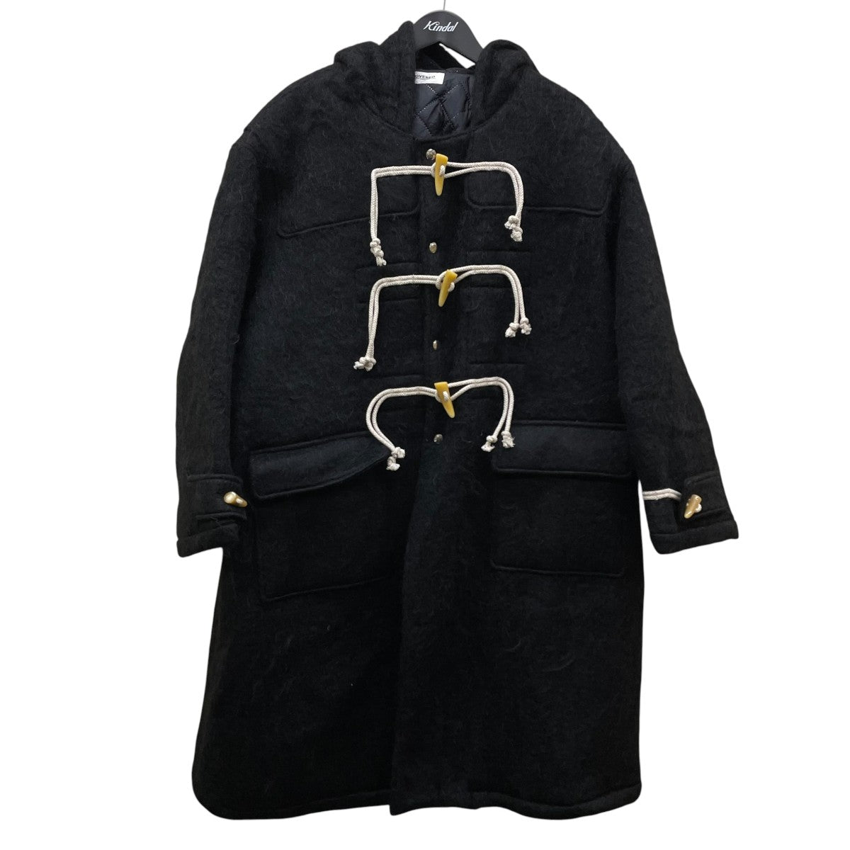 DISCOVERED DEVILS EAR HOODIE SHAGGY DUFFLECOATダッフルコートDC AW25 BL 10 古着・中古-1枚目のアイテム画像