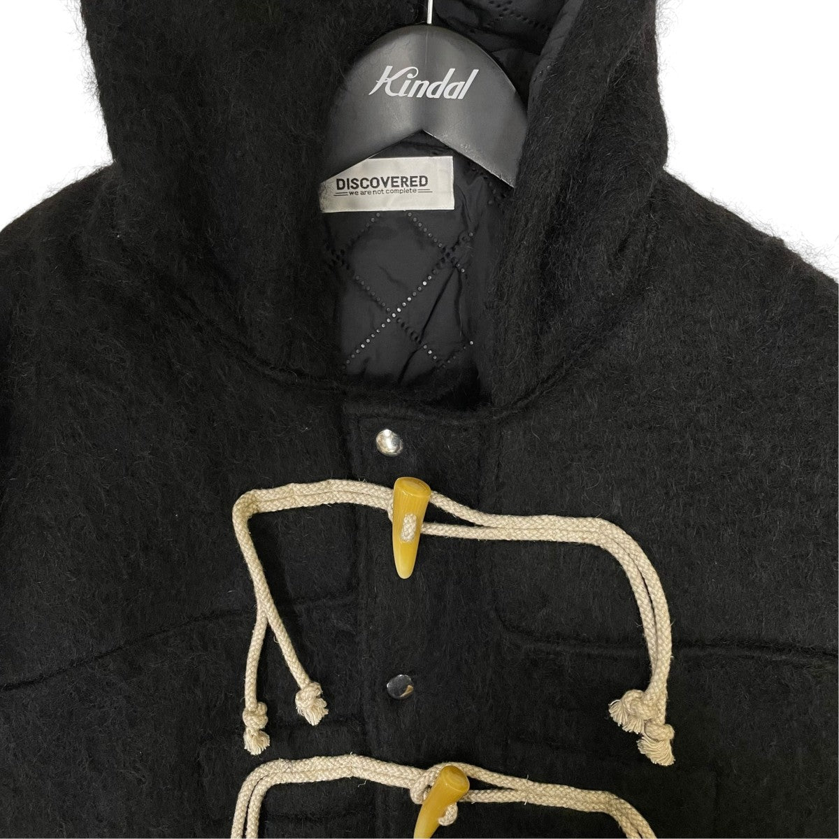 DISCOVERED DEVILS EAR HOODIE SHAGGY DUFFLECOATダッフルコートDC AW25 BL 10 古着・中古-3枚目のアイテム画像