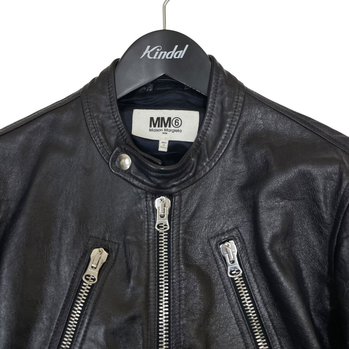 MM6 Maison Margiela シングルライダースジャケットレザーライダースジャケットS52AM0146 古着・中古-3枚目のアイテム画像