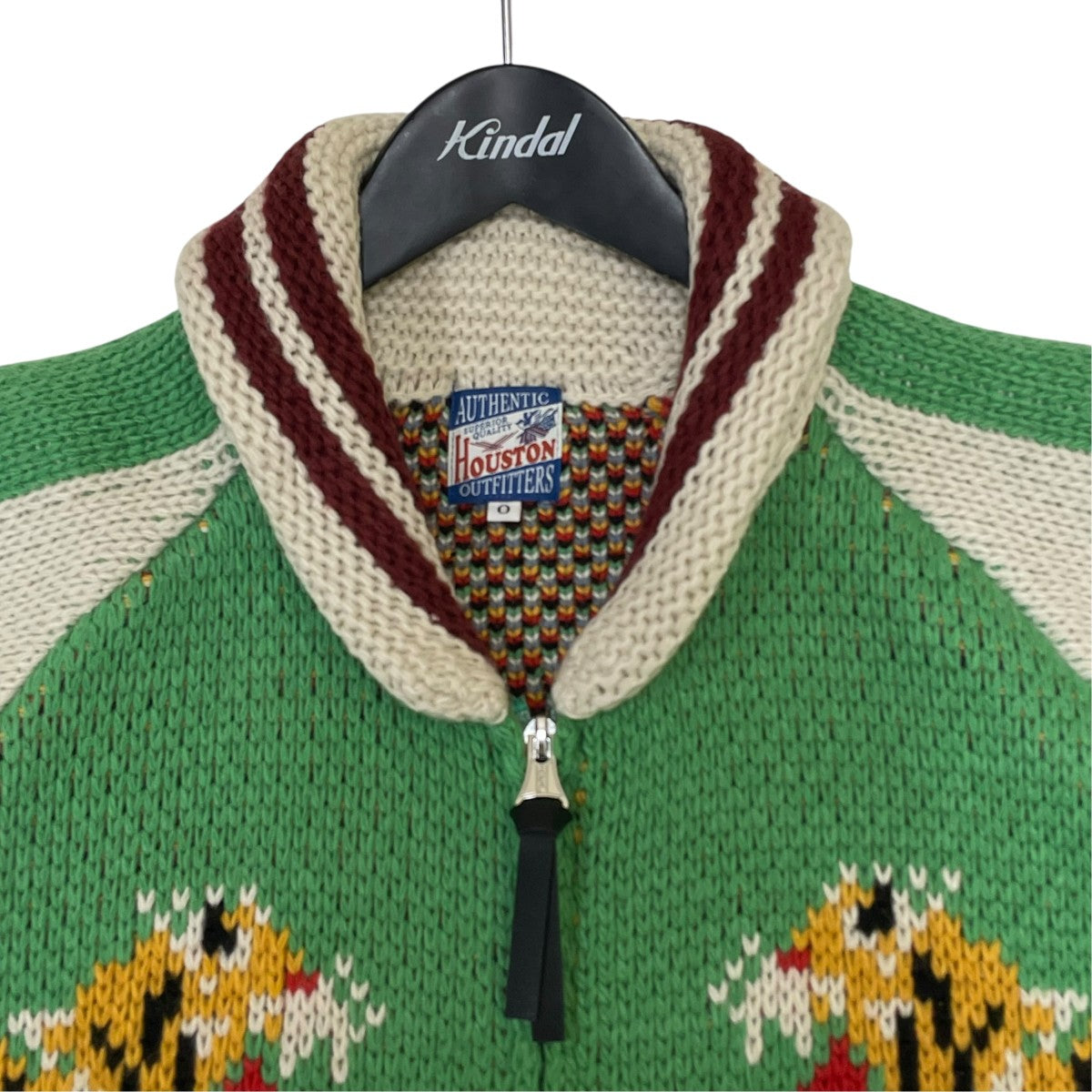 HOUSTON COWICHAN SWEATERニットジャケット2004W 古着・中古-3枚目のアイテム画像