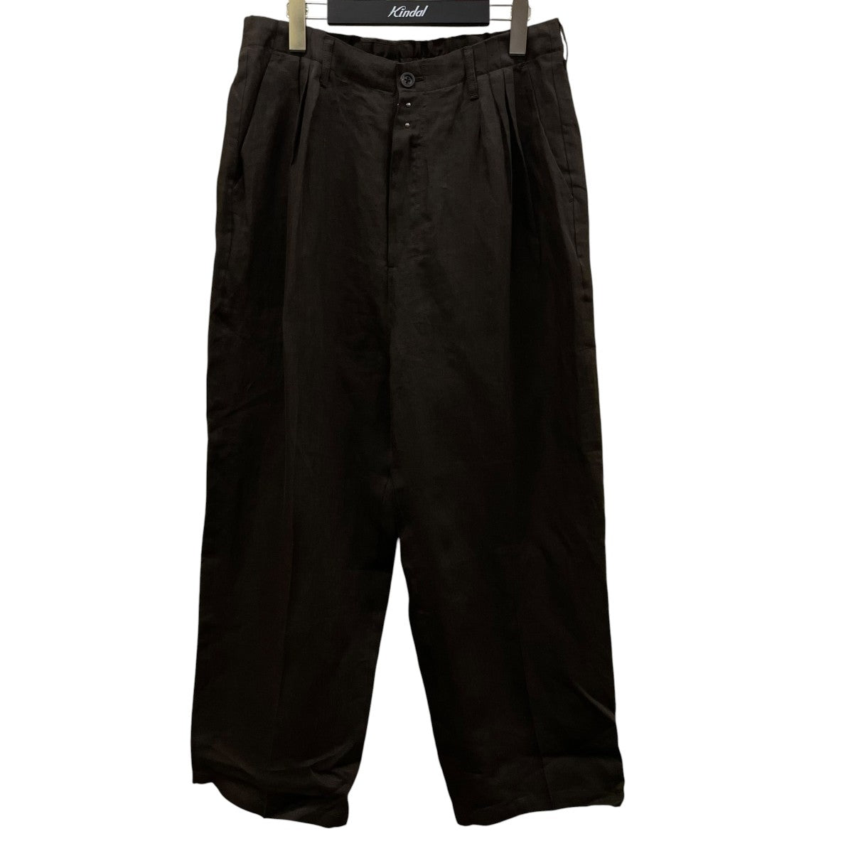 ANCELLM 26SS100 S LINEN TUCK SLACKSリネンスラックスANC-PT119 古着・中古-1枚目のアイテム画像