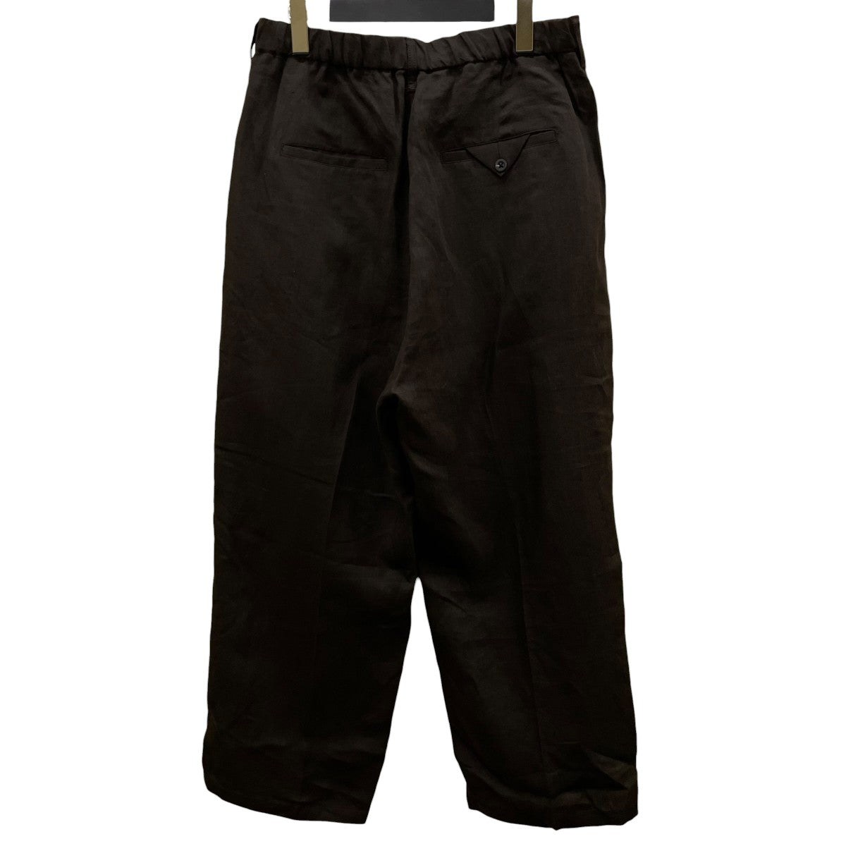ANCELLM 26SS100 S LINEN TUCK SLACKSリネンスラックスANC-PT119 古着・中古-2枚目のアイテム画像
