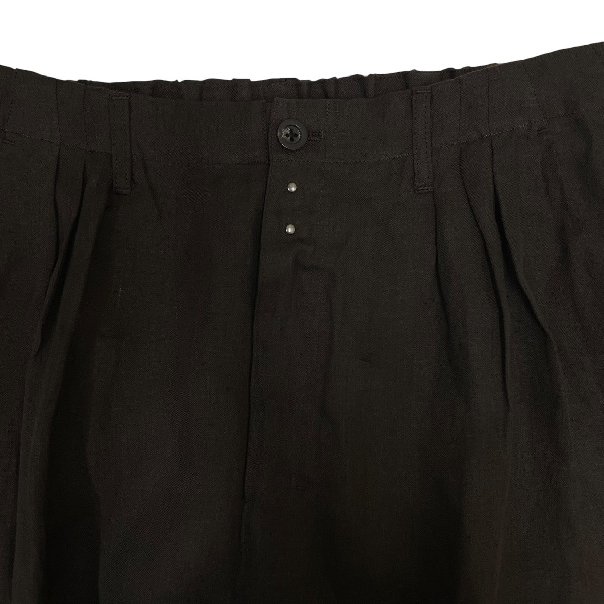 ANCELLM 26SS100 S LINEN TUCK SLACKSリネンスラックスANC-PT119 古着・中古-3枚目のアイテム画像