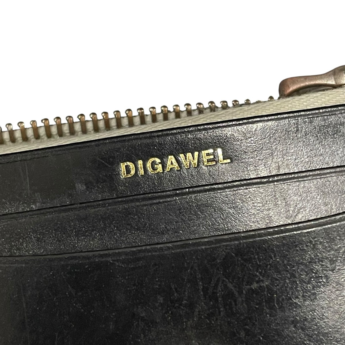 DIGAWEL ブライドルレザー ギャルソン パース財布 古着・中古-6枚目のアイテム画像