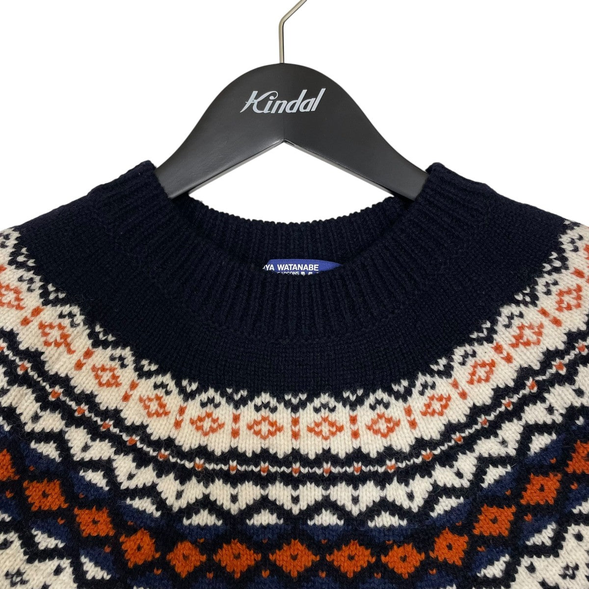 AD2021 Nordic pattern sweaterクルーネックニットWH-N002